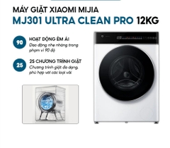 Máy giặt 12kg Xiaomi Mijia MJ301 Ultra Clean Pro – Động cơ truyền động trực tiếp DD, khử trùng 99,99%,