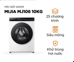 Máy giặt siêu mỏng Xiaomi Mijia MJ106 (10kg) – Khử trùng hơi nước, 25 chương trình giặt