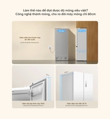 Tủ lạnh Xiaomi Mijia 508L siêu mỏng thiết kế âm tường