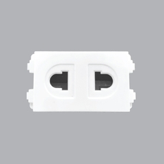 Ổ CẮM 2 CHẤU A6USV (VẶN VÍT)