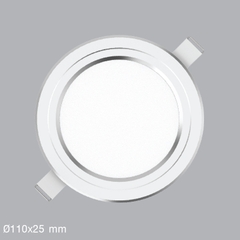 ĐÈN LED PANEL ÂM TRẦN RPL 9W VIỀN BẠC 3 CHẾ ĐỘ MÀU