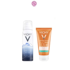 Set KCN Vichy Capital Ideal Soleil SPF50 + Xịt khoáng Vichy