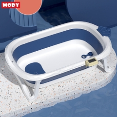 Chậu tắm gấp gọn kèm phao và nhiệt kế đo nhiệt độ nước cho bé Mody M774820