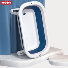 Chậu tắm gấp gọn kèm phao và nhiệt kế đo nhiệt độ nước cho bé Mody M774820