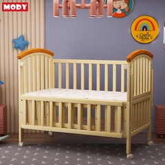 Giường cũi gỗ trẻ em đa năng tặng kèm màn chống muỗi Mody M11872