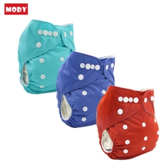 Bỉm vải trẻ em chống rò điều chỉnh kích cỡ bằng nút bấm có thể giặt được Mody M3002