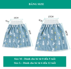 Váy chống tè dầm ngăn thấm khi ngủ cho bé trai và bé gái có thể giặt được Mody M100