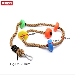 Bộ đĩa xích đu và dây thừng có khóa cài tiện dụng dành cho bé Mody M20010
