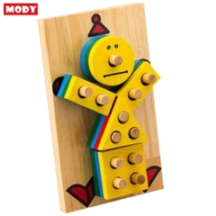 Đồ chơi giáo dục montessori hề học hình cho bé phát triển trí tuệ Mody M222415