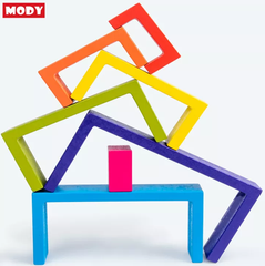Đồ chơi sắp xếp khối cầu vồng nhiều màu sắc MODY M861700 kích thích sáng tạo cho bé