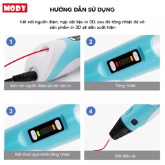 Bút in 3D MODY M7V2 sử dụng động cơ kim loại
