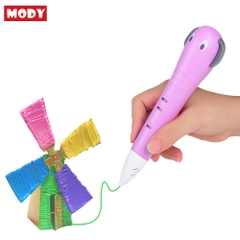 Bút in 3D cầm tay nhiệt độ thấp MODY Elephants an toàn cho bé