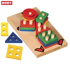 Đồ chơi giáo dục montessori hề học hình cho bé phát triển trí tuệ Mody M222415