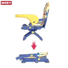 Ghế ăn dặm bằng nhựa gấp gọn đa năng cho bé Mody M31550
