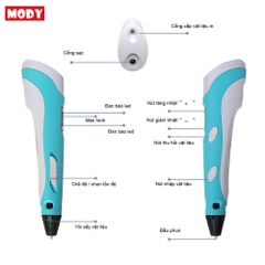Bút in 3D MODY M7V2 sử dụng động cơ kim loại