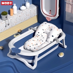 Chậu tắm gấp gọn kèm phao và nhiệt kế đo nhiệt độ nước cho bé Mody M774820