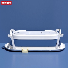 Chậu tắm gấp gọn kèm phao và nhiệt kế đo nhiệt độ nước cho bé Mody M774820