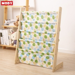 Giá sách 5 ngăn bằng vải kèm khung gỗ cao cấp cho bé Mody M806625