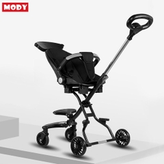 Xe đẩy 2 chiều gấp gọn kèm đệm và mái che siêu nhẹ cho bé Mody M8888