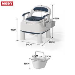 Bồn cầu di động dạng ghế ngồi cho người già, bồn vệ sinh cho bà bầu và người bệnh Mody M32