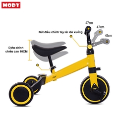 Xe đạp gập gọn thăng bằng cho bé 3 in 1 có bàn đạp Mody M618