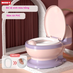 Bô đi vệ sinh cho bé mô phỏng hình bồn cầu bằng nhựa cao cấp Mody M342832