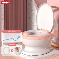 Bô đi vệ sinh cho bé mô phỏng hình bồn cầu bằng nhựa cao cấp Mody M342832
