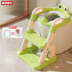 Thang bô vệ sinh gấp gọn bằng nhựa cao cấp kèm đệm PU siêu mềm cho bé Mody M39535