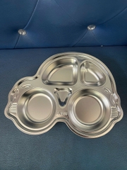 Khay inox 4 ngăn ô tô