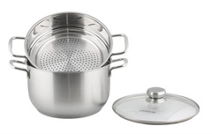 Bộ Nồi Xửng Hấp Inox Fivestar 26cm NẮP KÍNH