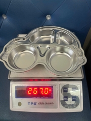 Khay inox 4 ngăn ô tô