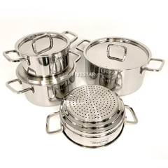 Bộ nồi cao cấp 3 lớp inox 304