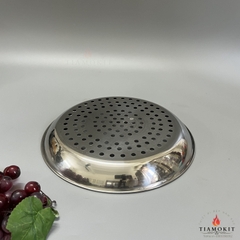 Khay tròn inox đục lỗ phi 22, 24, 26cm