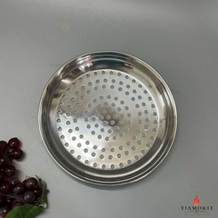 Khay tròn inox đục lỗ phi 22, 24, 26cm