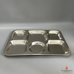 Khay inox 6 ngăn công nghiệp