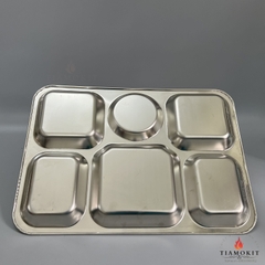 Khay inox 6 ngăn công nghiệp