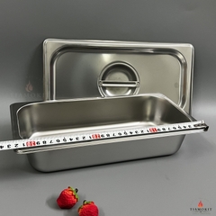 Khay đựng topping, trà sữa, chè,... GN 1/3/6.5 Sus 304