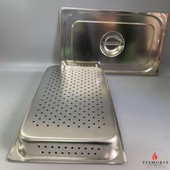 Khay 53x27x10 cm đục lỗ Sus 304