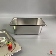 Khay đựng topping, trà sữa, chè,... GN 1/4/10 Sus 304