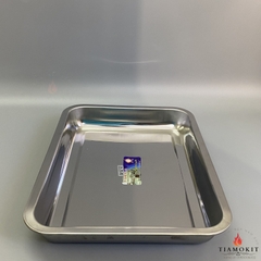 Khay inox để đồ chữ nhật Sus 201 kích thước 36x27cm ( Sâu 2cm, sâu 5cm, sâu 7cm )