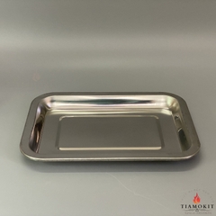 Khay inox để đồ chữ nhật Sus 430 kích thước 20x27 cm (Sâu 2cm, sâu 5cm, sâu 7cm)
