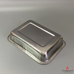 Khay inox để đồ chữ nhật Sus 430 kích thước 20x27 cm (Sâu 2cm, sâu 5cm, sâu 7cm)