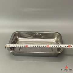 Khay inox để đồ chữ nhật Sus 430 kích thước 20x27 cm (Sâu 2cm, sâu 5cm, sâu 7cm)