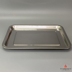 Khay inox để đồ chữ nhật Sus 201 kích thước 36x27cm ( Sâu 2cm, sâu 5cm, sâu 7cm )