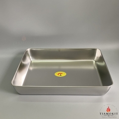 Khay chữ nhật, khay nướng bánh,  30x40x7 cm Inox 201