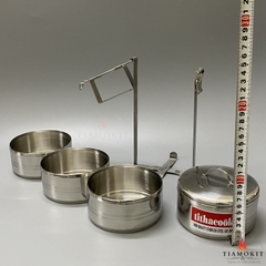 CẶP LỒNG INOX 4 TẦNG SUS 304