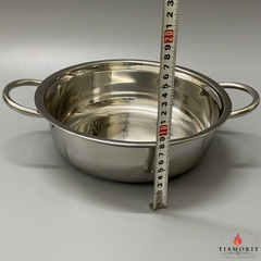 Nồi lẩu 2 đáy đường kính 26cm inox 201