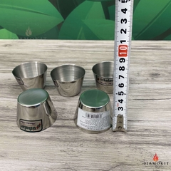 Khuôn inox làm bánh Flan, cốc làm đá có nhiều kích thước 2cm, 4cm, 6cm