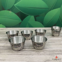 Khuôn inox làm bánh Flan, cốc làm đá có nhiều kích thước 2cm, 4cm, 6cm