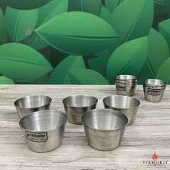 Khuôn inox làm bánh Flan, cốc làm đá có nhiều kích thước 2cm, 4cm, 6cm